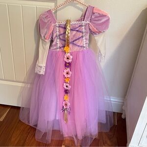 Purple and Pink Princess Dress with Braid
